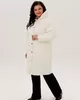 А1033 Пальто Кассия молочный С80 для женщин большого размера с доставкой по Москве и России