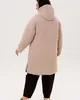 А1033 Пальто Кассия латте С80 для женщин большого размера с доставкой по Москве и России