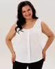 А856/2 Майка Аиша белый для женщин большого размера с доставкой по Москве и России