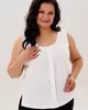 А856/2 Майка Аиша белый для женщин большого размера с доставкой по Москве и России