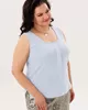 А856/2 Майка Аиша нежно-голубой для женщин большого размера с доставкой по Москве и России