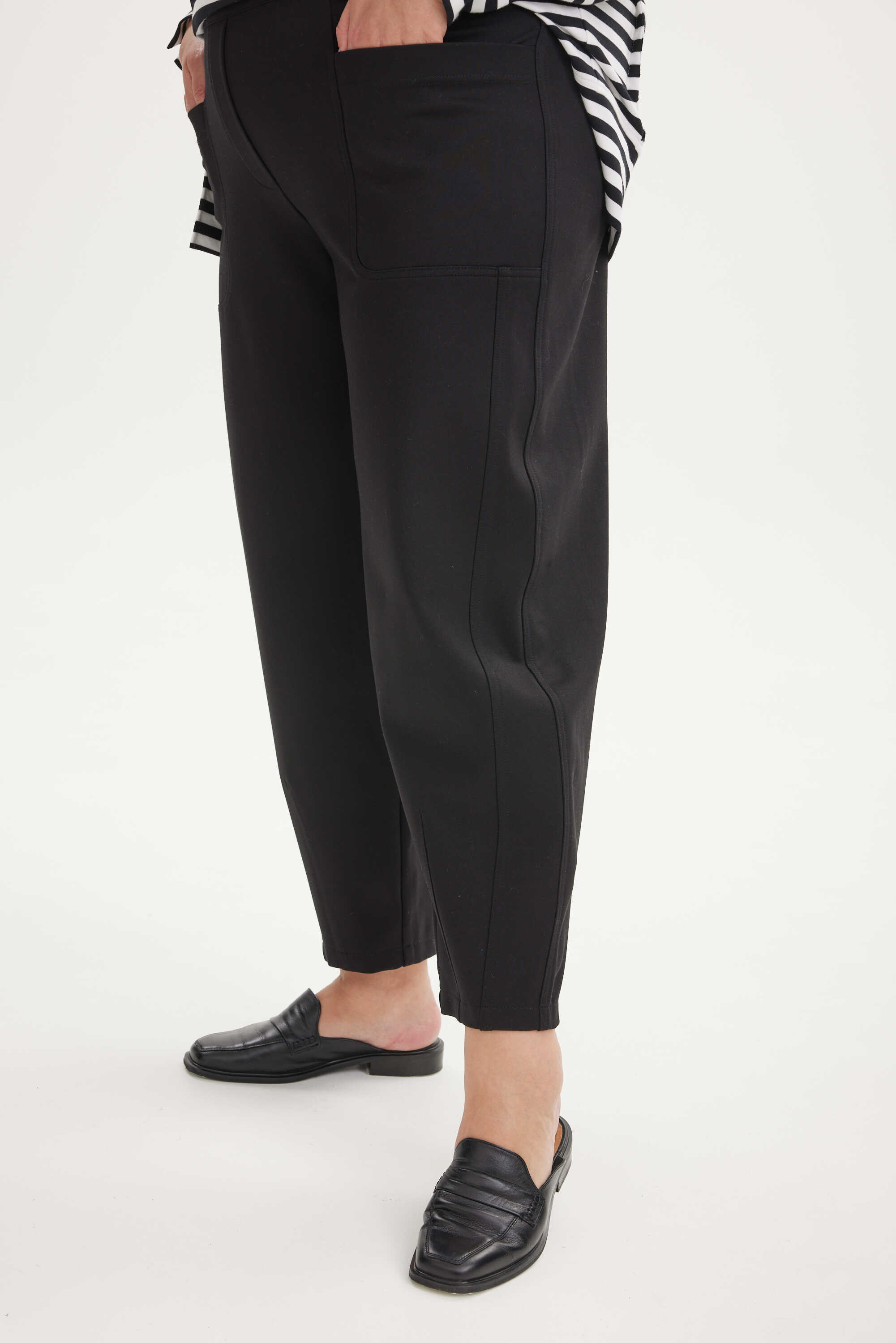 А1135/2- ка Брюки Мехико черный для женщин большого размера с доставкой по Москве и России