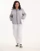 А1210 Бомбер Хоуп серый для женщин большого размера с доставкой по Москве и России